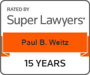 Paul B Weitz, rated by Super Lawyers for 15 years